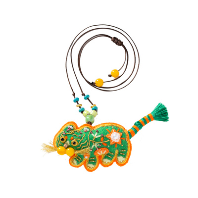 绿虎平安符挂件新年儿童吉祥物