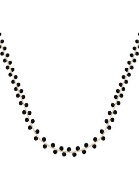 黑色SJ锁骨链女款时尚百搭