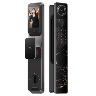 TCL智能门锁K7GMax人脸识别指纹密码锁家用监控猫眼电子锁智能锁