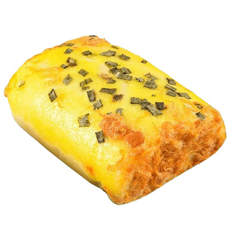 新鲜现做！香葱肉松卷面包