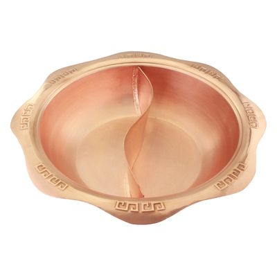 纯紫铜加厚手工电磁炉专用火锅盆