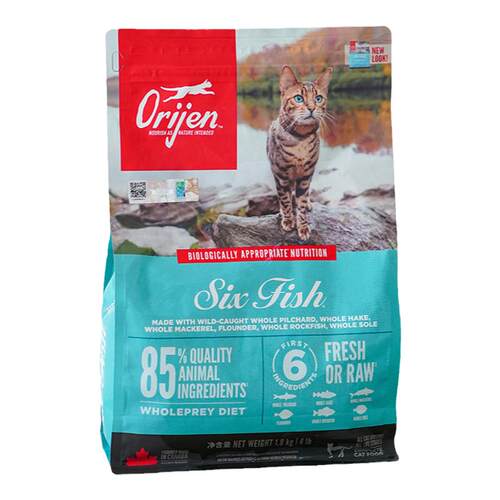 宅猫酱 Orijen原始猎食渴望六种鱼猫粮成幼猫猫咪主粮全猫粮1.8kg