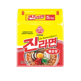 不倒翁金拉面韩国辣味真拉面进口方便面夜宵泡面速食芝士泡菜特浓