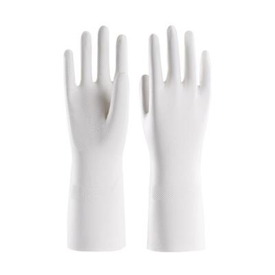 进口白色丁腈洗碗家务手套专用女食品级小号厨房洗衣橡胶防水清洁
