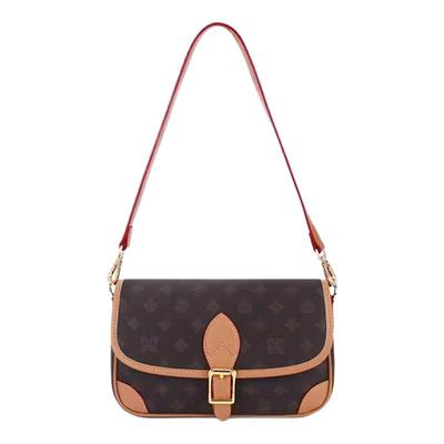 稻草人双肩带老花单肩包多隔层