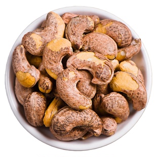 新疆特产紫皮大颗粒原味熟腰果仁净重500g休闲零食坚果2025年新货