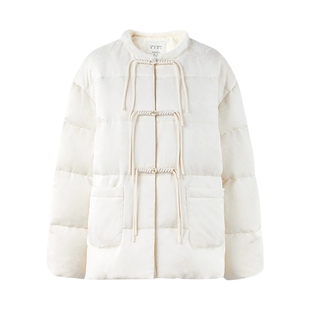 秋水伊人新中式短款轻薄羽绒服2025年冬装新款女装保暖国风短外套