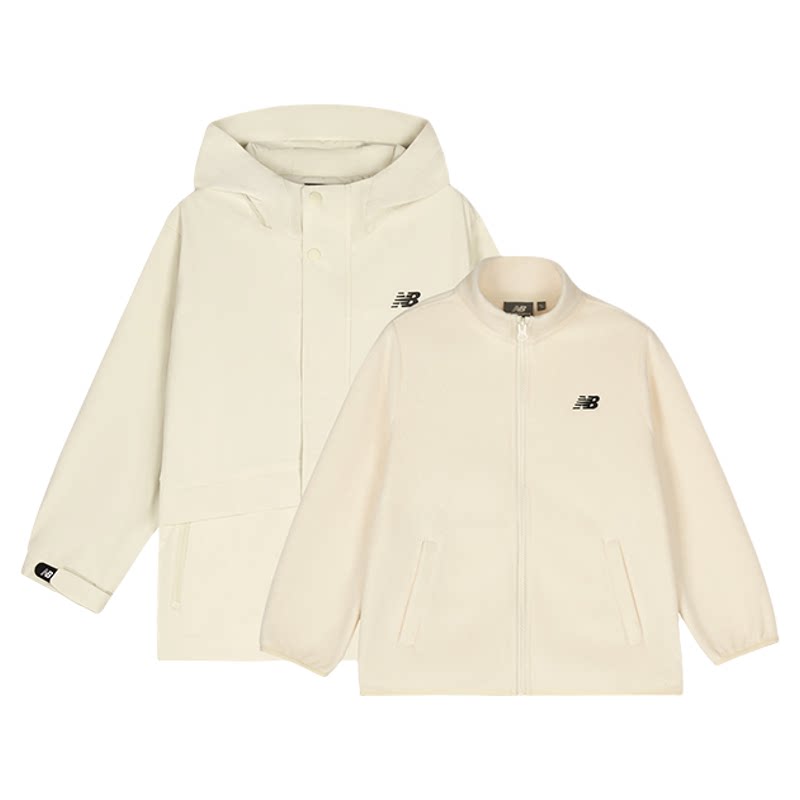 NewBalance nb官方童装 4-14岁男女童春季新品户外连帽外套两件套