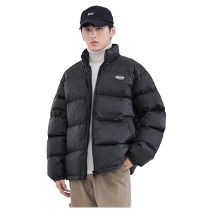 HomePanda冬季立领羽绒服男青少年高端白鸭绒保暖加厚面包服外套