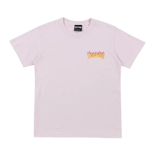 【羔羊House】Thrasher 日版 镂空重影火焰印花宽松短袖T恤情侣款