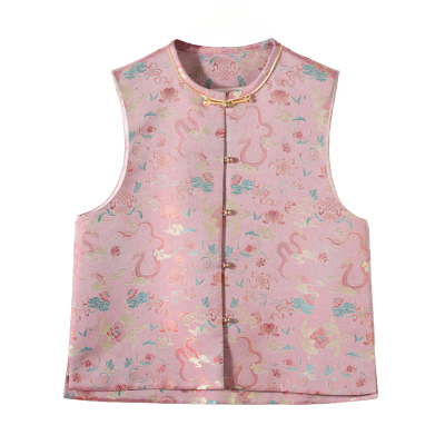 新中式桑蚕丝鲤鱼跃龙门马甲2026