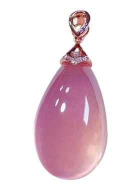 莫桑比克芙蓉石18K玫瑰金镶嵌女