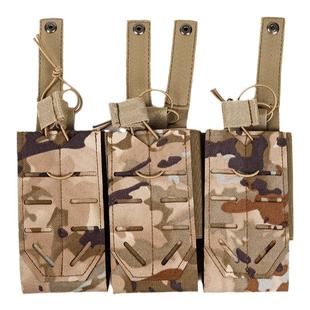 战术背心三联弹匣包5.56/7.62弹夹套弹匣快拔套弹夹包molle副包