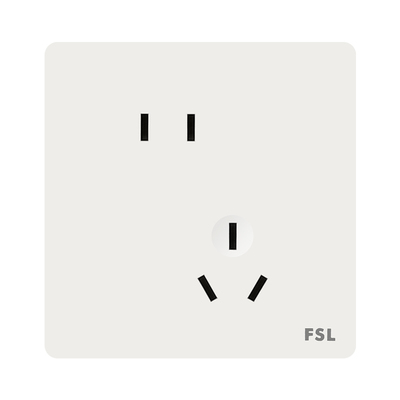 FSL佛山照明白色新国标开关插座