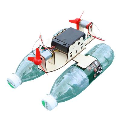 diy手工遥控风力双桨风力小船小制作小发明小学生科学实验儿童