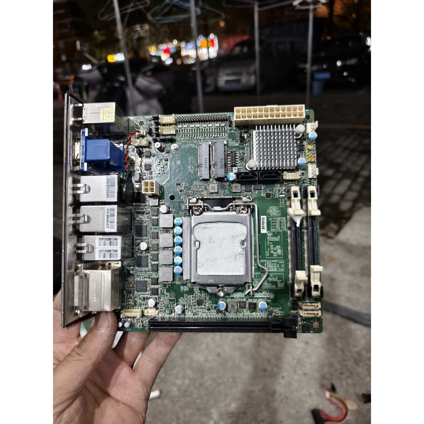 四千兆网口h81-itx主板，17*17主板，带原装挡板！图片