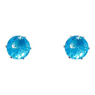 磁吸耳蜗夹彩色锆石耳夹女爆闪耳骨夹2025新款蓝色耳环无耳洞耳饰