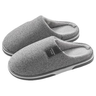 2双装慈溪棉拖鞋女秋冬季居家用保暖防滑情侣家居毛绒拖鞋男冬款