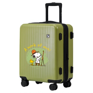 爱华仕史努比联名款行李箱可扩容20寸旅行箱24寸女大容量拉杆26男