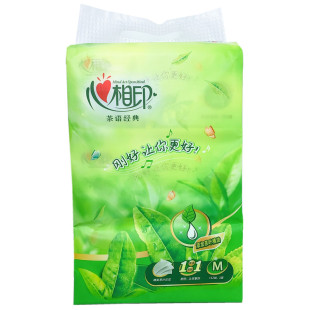 9包茶语经典M码心相印抽纸巾茶香味柔软3层152抽大规格168*210