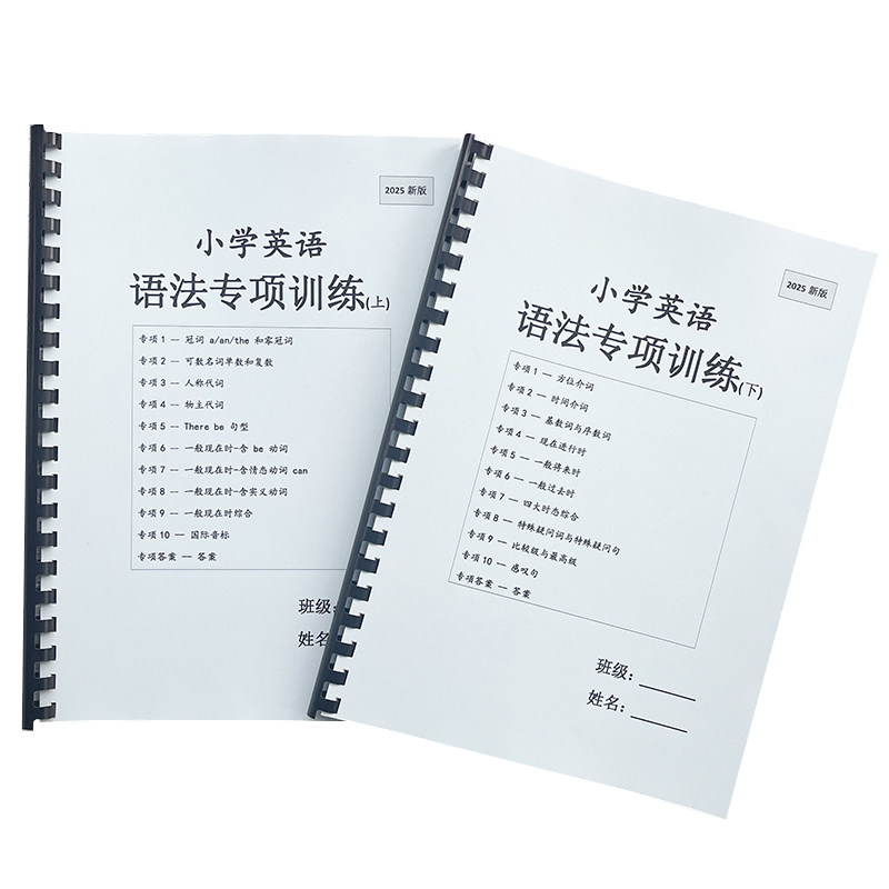 26新版小学英语语法专项训练20大专题练习知识点导航归纳总结本