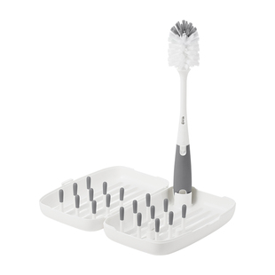 OXO奥秀奶瓶沥水架晾干架子奶瓶刷便携式婴儿防尘折叠小型沥干架