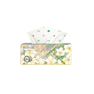 整箱共30包抽纸山茶花香卫生纸带香味纸巾家用餐巾纸大尺寸面巾纸