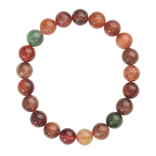 【一图一物】吉饰坊彩发晶水晶手链轻奢红铜猫眼手串招米手串手链