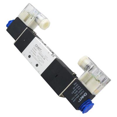 正泰三位五通电磁阀双电控4V230C-08C/E/P 330 430 AC220V DC24V