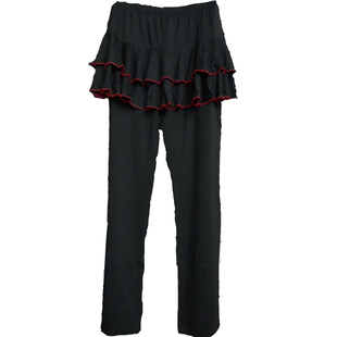 莫代尔裙裤女舞蹈裤拉丁舞跳舞高腰广场舞裤子长裤裤裙秋冬练功裤