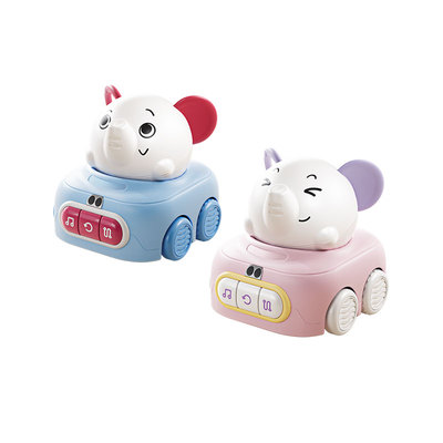 BABYGO小象学爬车婴儿玩具周岁礼