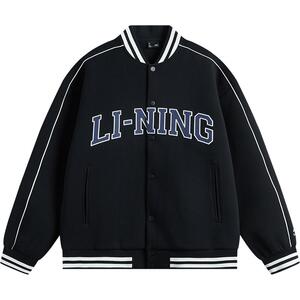 李宁情侣棒球服美式外套