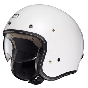 日本SHOEI JO头盔摩托车夏季四分之三复古半盔男女巡航拿铁踏板盔