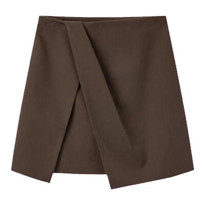 太平鸟女装春秋款斯文不规则短裙A1GED3201