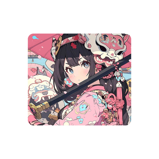 雷硕来图定制FPS电竞游戏CSGO专用大号硬质树脂鼠标垫动漫二次元