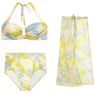 爱慕半夏清光泳装女士夏季无钢圈性感比基尼三件套AM679751