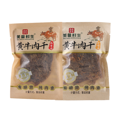 美盒鲜生手撕牛肉干风干大片肉脯