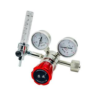 316L不锈钢减压阀带浮子流量计转子25L标气氩气CO2气瓶减压器上海