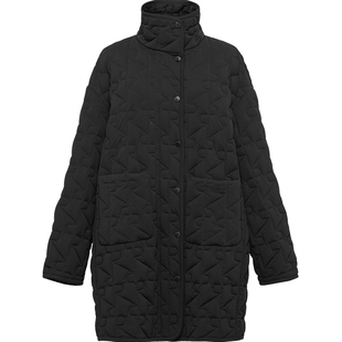 EP雅莹25新款女装 提花鹅绒服90松花江白鹅绒长款立领羽绒服