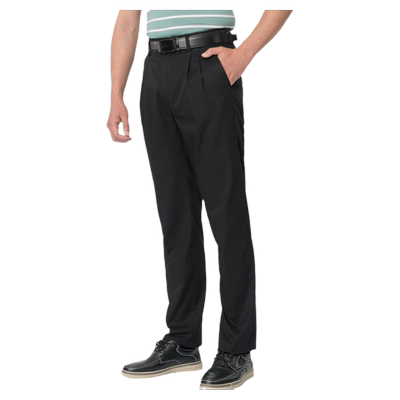 嘉意纯棉双褶休闲裤夏季薄款宽松