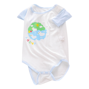 清仓！新生婴儿衣服a类纯棉0一岁1夏天短袖连体哈衣幼儿夏装