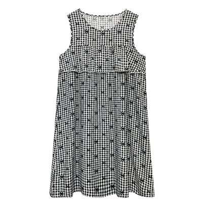 无袖棉绸睡裙夏季防凸点不带胸垫2026新款连衣裙大码妈妈家居服薄