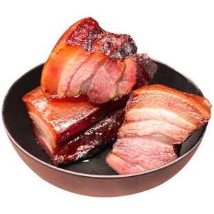 湖南正宗腊肉特产农家自制烟熏土猪湘西柴火五花肉后腿肉四川贵州