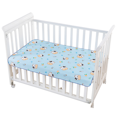 婴儿夏季冰丝凉席隔尿垫防水透气可洗防漏双面薄款水晶绒宝宝床垫