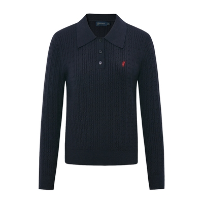 POLOWALK女针织衫polo领毛衣内搭