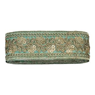 10色4厘米金线立体蕾丝刺绣汉服傣族花边辅料手工DIY饰品绣花边条