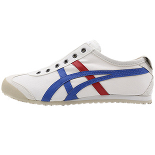 Onitsuka Tiger鬼塚虎经典白蓝男女一脚蹬懒人帆布鞋1183A360-121