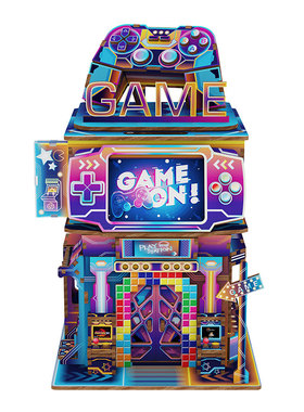 同趣八音盒书立情景小屋积木礼物