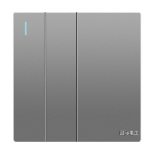 一开二开三开多控三控中途开关面板三联一灯单开双开暗装明装86型