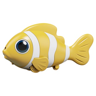 电动仿真鱼自动感应躲避小丑鱼摇摆会动益智0-2引导学爬追逐玩具